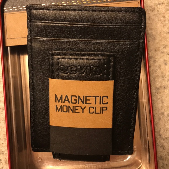 levis money clip wallet